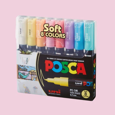 Set Posca Pasteles x8 1M