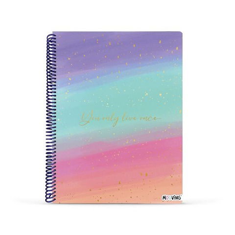 Cuaderno Live once A4 Rayado Mooving