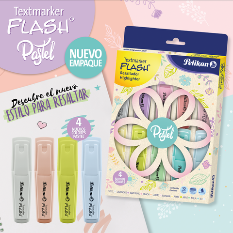 Set Pelikan Flash pastel x10