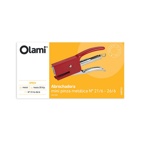 Abrochadora Mini Pinza Olami 21/6 26/6