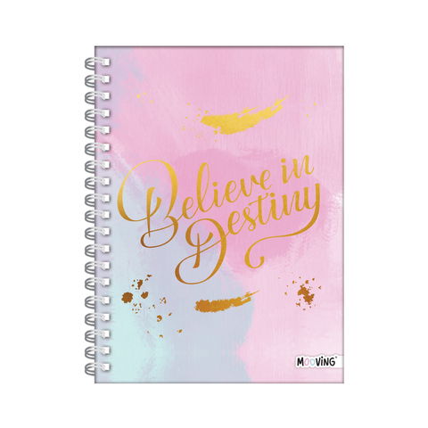 Cuaderno A5 Golden Rose Rayado Mooving