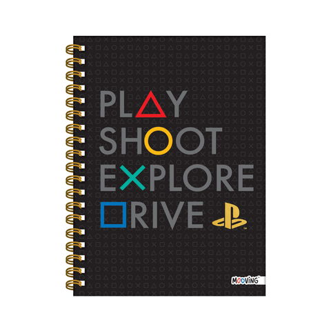 Cuaderno A5 Playstation Rayado Mooving