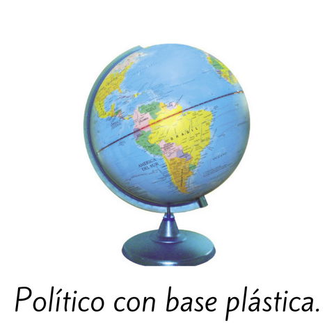 Glóbo Terráqueo Político 20cm. Base Plástica