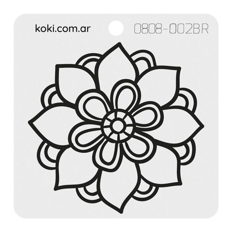 Sello De Bajo Relieve Koki 8X8