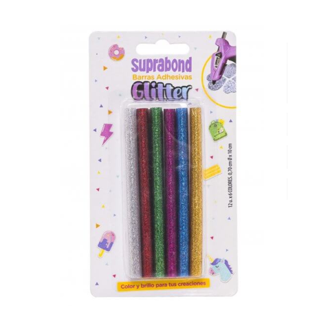 Barras Adhesivas Suprabond Glitter x12