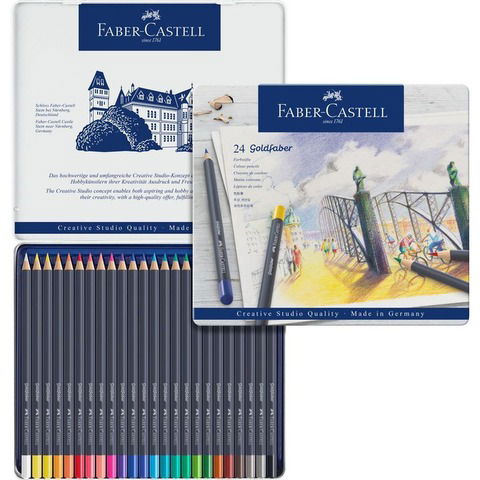 Lápices De Colores Goldfaber x24 Faber Castell