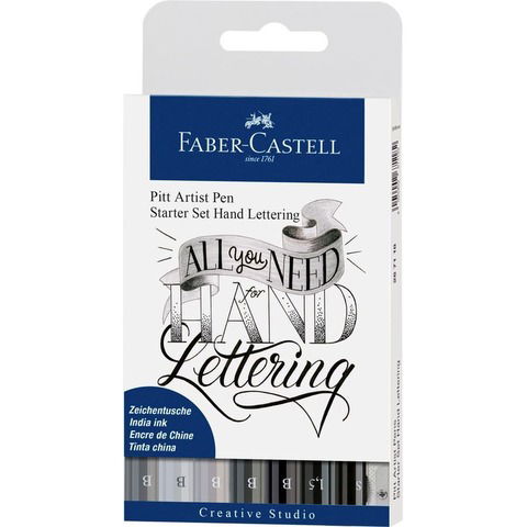 Set Pitt Artist Pen Lettering Faber Castell 