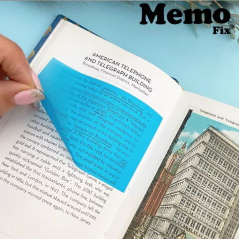 Notas Adhesivas Transparentes Neon Memofix