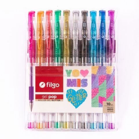 Roller Gel Filgo Glitter x10