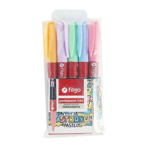 Marcadores Strong Pastel Filgo x5