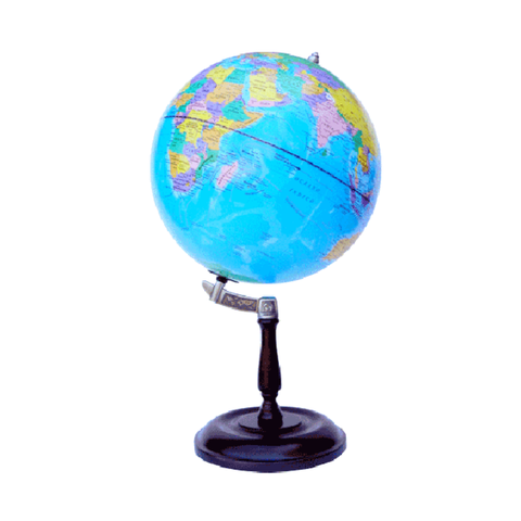 Globo Terráqueo Turris 30cm Base Madera 