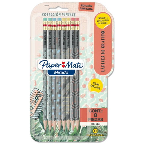 Lápices Papermate Grafito Vintage HB X8