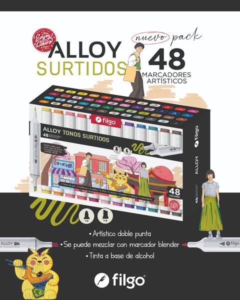 Marcador Filgo Alloy x48