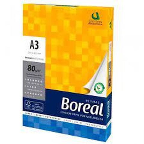 Resma A3 Boreal 80gr. 