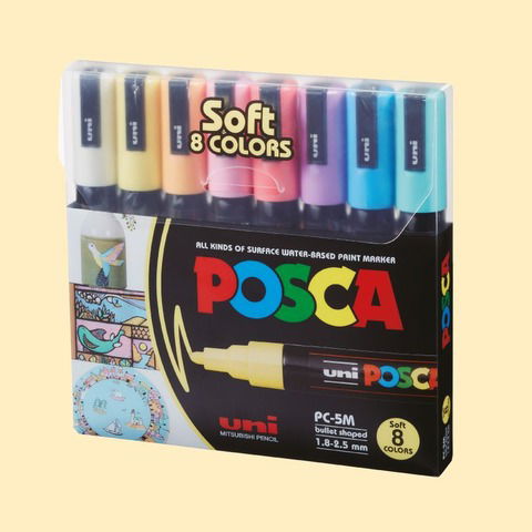 Set Posca Pasteles x8 5M