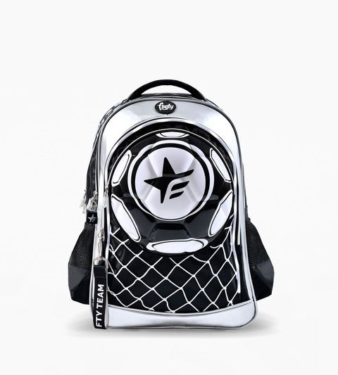 Mochila Footy Espalda 18″ Futbol Mundial Termoformada Negra Con Luz Led!