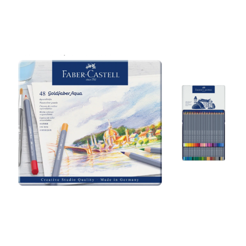 Lápices De Colores Goldfaber Acuarelables x48 Faber Castell