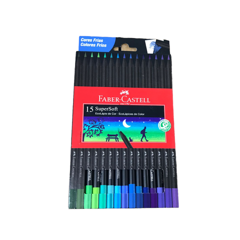 Lápices Supersoft Faber Castell Frios x15