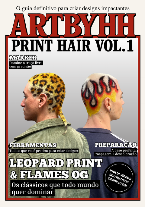 PRINT HAIR VOL. 1 LEOPARD PRINT & FLAMES OG (POR)