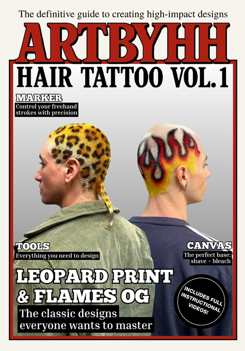 HAIR TATTOO VOL.1: LEOPARD PRINT & FLAMES OG (ENG)