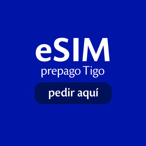 Esim prepago Tigo + 30 dias todo incluido