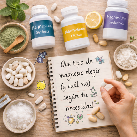 Qué tipo de magnesio elegir (y cuál no) según tu necesidad