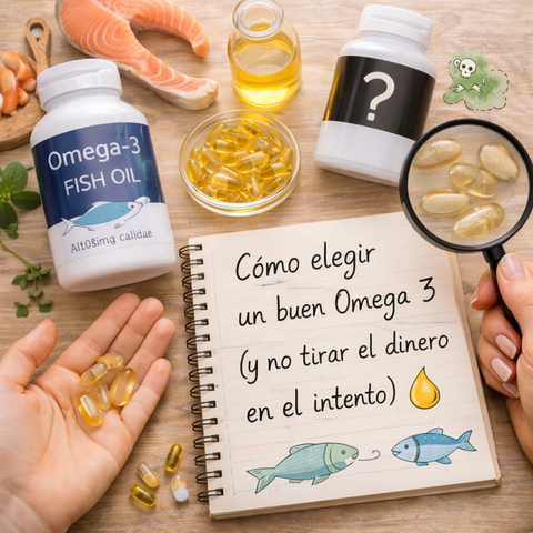 Cómo elegir un buen Omega 3 (y no tirar el dinero en el intento)