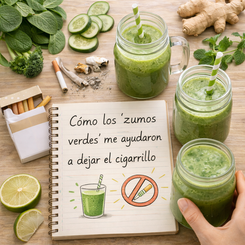 Cómo los zumos verdes me ayudaron a dejar el cigarrillo