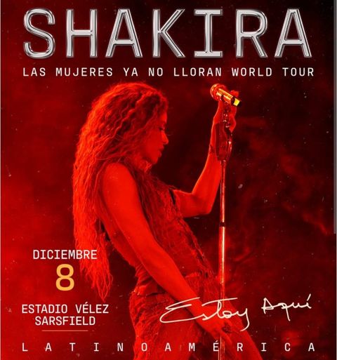 Shakira - 08/12 Platea Preferencial Baja D (1 Entrada)