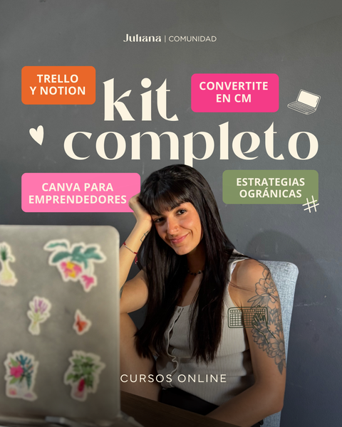 COMBO - Vivi 100% de tu negocio freelance 👩🏻‍💻 (4 capacitaciones + 2 ebooks)
