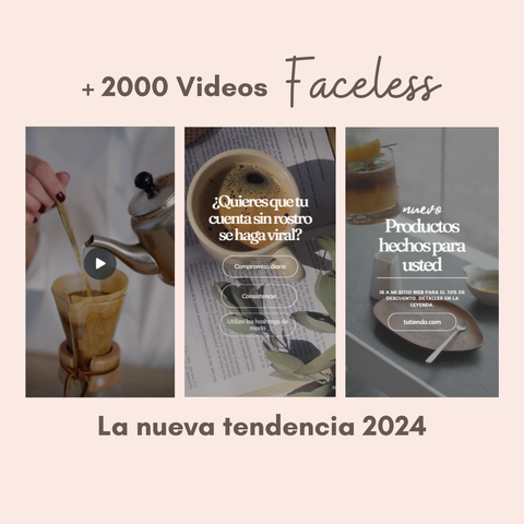 MEGA PACK +2000 Videos Faceless (sin rostro) + 110 Títulos Gancho