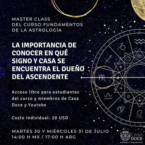 La importancia de conocer en qué signo y casa se encuentre el dueño del ascendente