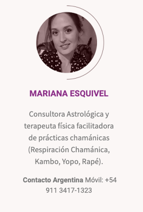 Sesiones de consultoría astrológica con orientación psicoanalítica con Mariana Esquivel