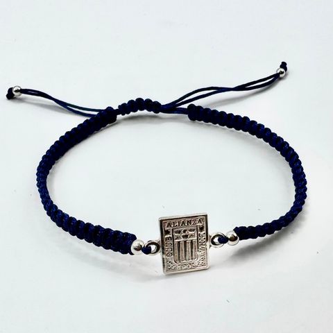 Pulsera de Hilo Corazón Blanquiazul