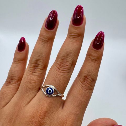 Anillo Ojo Turco Azul