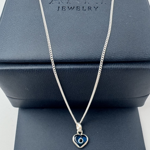 Collar Corazón Azul Protector