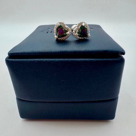 Aretes Corazón Dúo Brillo