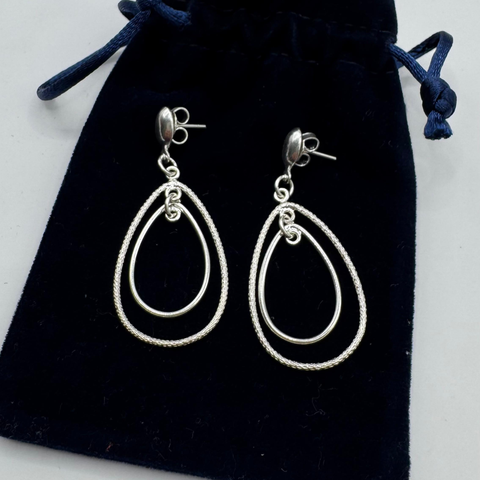 Aretes Gota Doble
