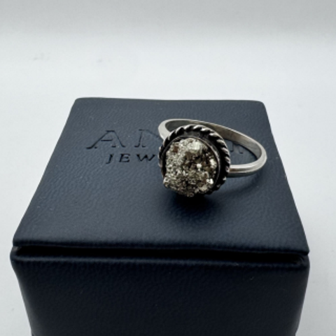 Anillo Círculo Pirita