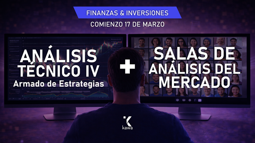 ANÁLISIS TÉCNICO IV + SALAS ANÁLISIS DEL MERCADO EN VIVO - JUEVES 19.30HS