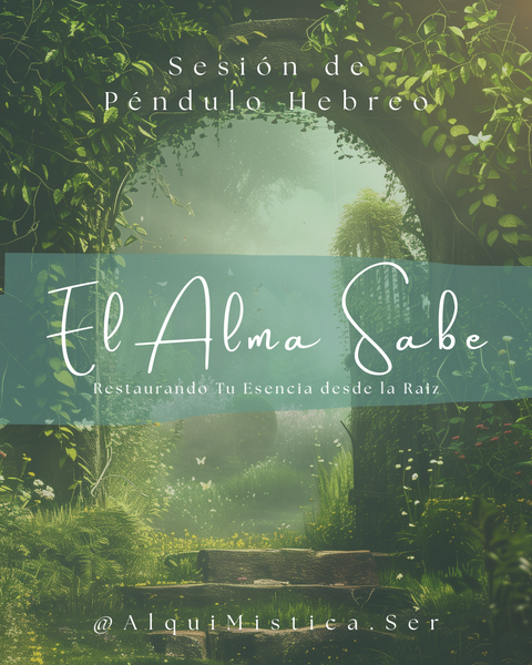 'El Alma Sabe' ~ La Sesión más Completa de Péndulo Hebreo a Distancia