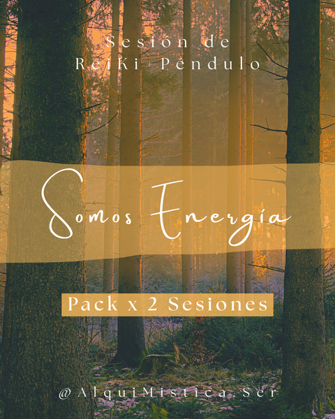 'Somos Energía' - Pack x 2 - Sesión de ReiKi Integral + Péndulo Hebreo a Distancia