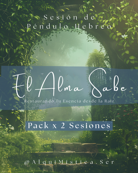 'El Alma sabe' - Pack x 2 Sesiones - Sesión de Pédnulo Hebreo a Distancia