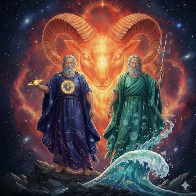 Conjunción Saturno y Neptuno en grado 0 de Aries