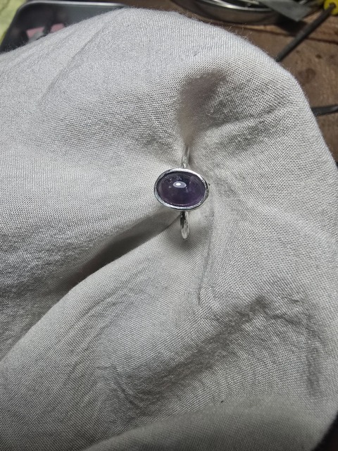 Anillo mini amatista