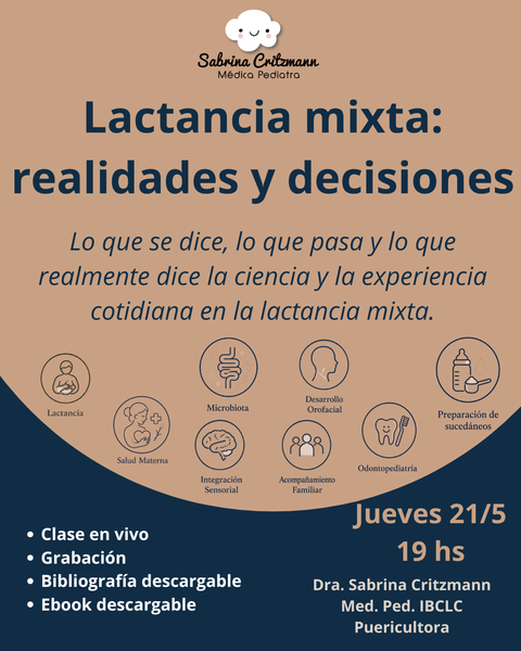 Lactancia mixta: realidades y decisiones