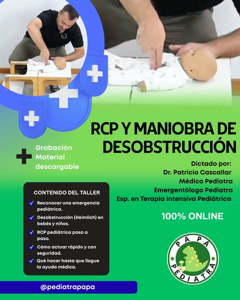 RCP y maniobra de desobstrucción pediátrica