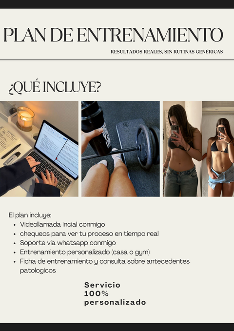 Plan de entrenamiento personalizado 
