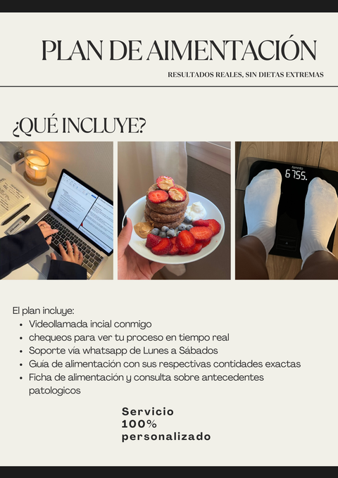 Plan de alimentación personalizado 