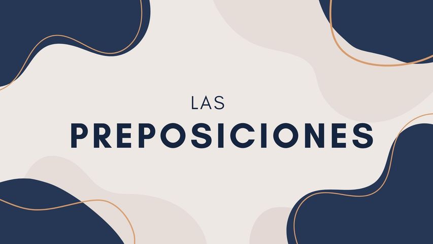 Las preposiciones